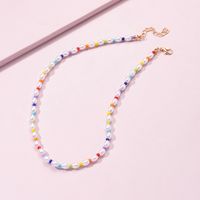 Fashion Simple Style Geometric Resin Beads Necklace main image 4