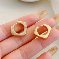Women's Fashion Geometric Alloy Earrings Splicing Plating No Inlaid Hoop Earrings sku image 8