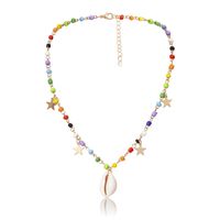 Women's Sweet Star Shell Resin Necklace Beaded main image 2