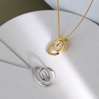 Simple Style Heart Shape Alloy Plating No Inlaid Necklace main image 4