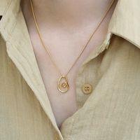 Einfacher Stil Herzform Legierung Überzug Keine Intarsien Halskette main image 1