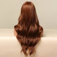 Femmes D'or De Longs Cheveux Bouclés Split Grande Vague Perruque De Fibers Chimiques Cheveux Longs Perruque Perruque main image 3