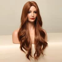 Women's Golden Long Curly Hair Split Big Wave Wig Chemical Fiber Long Hair Wig Wig main image 4