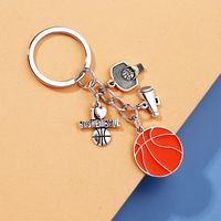 Fashion Basketball Football Alloy Plating Keychain 1 Piece sku image 3