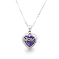 Stainless Steel Titanium Steel 18K Gold Plated Fashion Plating Heart Necklace sku image 1