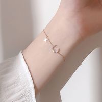 Sucré Star Lune Alliage Placage Zircon Incrusté Zircon Bracelets Collier main image 2