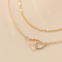 Fashion Simple Style Heart Shape Alloy Bracelets main image 4
