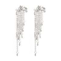 1 Pair Fairy Style Star Inlay Alloy Artificial Gemstones Drop Earrings sku image 2