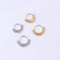Unisex Fashion Circle Stainless Steel Metal Nose Ring Plating No Inlaid main image 1