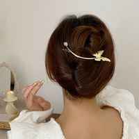 Frau Süß Geometrisch Schmetterling Legierung Kopfbedeckung Überzug Haarklammer main image 1