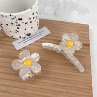 Women's Sweet Flower Cellulose Acetate Sheet Headwear Stamping Hair Clip Hair Claws main image 3