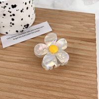 Women's Sweet Flower Cellulose Acetate Sheet Headwear Stamping Hair Clip Hair Claws sku image 1