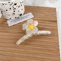 Women's Sweet Flower Cellulose Acetate Sheet Headwear Stamping Hair Clip Hair Claws sku image 2