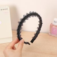 Women's Simple Style Solid Color Cloth Hair Accessories Handmade Hair Band main image 3