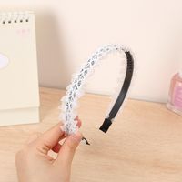 Women's Simple Style Solid Color Cloth Hair Accessories Handmade Hair Band main image 4