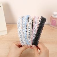 Women's Simple Style Solid Color Cloth Hair Accessories Handmade Hair Band main image 1