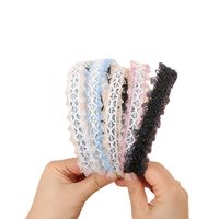 Women's Simple Style Solid Color Cloth Hair Accessories Handmade Hair Band main image 5