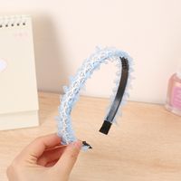 Women's Simple Style Solid Color Cloth Hair Accessories Handmade Hair Band main image 6