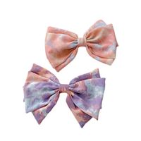 Women's Sweet Simple Style Printing Bow Knot Cloth Headwear Hair Clip main image 3