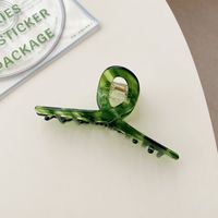 Frau Minimalisti Scher Wind Geometrisch Liebes Typ Blumen Kunststoff Harz Kopfbedeckung Polieren Haarkrallen sku image 3