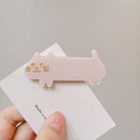 Women's Cartoon Style Cute Animal Cat Resin Cellulose Acetate Sheet Hair Accessories Headwear Cartoon Handmade Hair Clip sku image 6