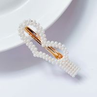 Women's Fashion Sweet Simple Style Water Drop Flower Bow Knot Plastic/resin Headwear Artificial Pearls Hair Clip sku image 17