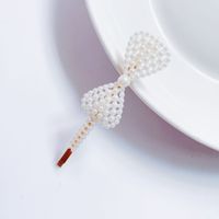 Women's Fashion Sweet Simple Style Water Drop Flower Bow Knot Plastic/resin Headwear Artificial Pearls Hair Clip sku image 14