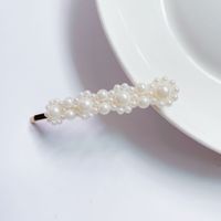 Women's Fashion Sweet Simple Style Water Drop Flower Bow Knot Plastic/resin Headwear Artificial Pearls Hair Clip sku image 10