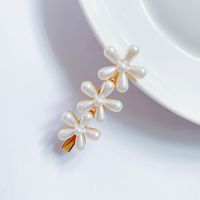 Women's Fashion Sweet Simple Style Water Drop Flower Bow Knot Plastic/resin Headwear Artificial Pearls Hair Clip sku image 12
