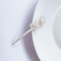 Women's Fashion Sweet Simple Style Water Drop Flower Bow Knot Plastic/resin Headwear Artificial Pearls Hair Clip sku image 5