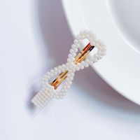 Women's Fashion Sweet Simple Style Water Drop Flower Bow Knot Plastic/resin Headwear Artificial Pearls Hair Clip sku image 16