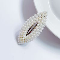 Women's Fashion Sweet Simple Style Water Drop Flower Bow Knot Plastic/resin Headwear Artificial Pearls Hair Clip sku image 9