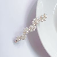Women's Fashion Sweet Simple Style Water Drop Flower Bow Knot Plastic/resin Headwear Artificial Pearls Hair Clip sku image 6