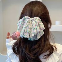 Women's Fashion Sweet Flower Bow Knot Cloth Hair Accessories Printing Hair Band main image 5