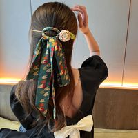Women's Vacation Fashion Printing Flower Bow Knot Cloth Headwear Hair Band main image 3
