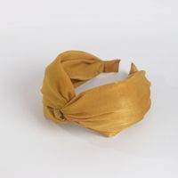 Frau Mode Einfacher Stil Einfarbig Tuch Kopfbedeckung Nationale Flut Haarband main image 4