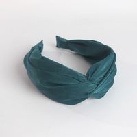 Frau Mode Einfacher Stil Einfarbig Tuch Kopfbedeckung Nationale Flut Haarband main image 2