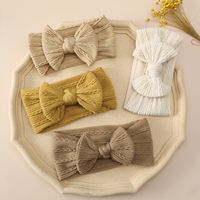 Kid's Fashion Simple Style Bow Knot Nylon Hair Accessories Hair Band main image 6