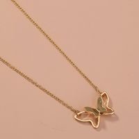 Simple Style Butterfly Alloy Plating Necklace 1 Piece main image 3
