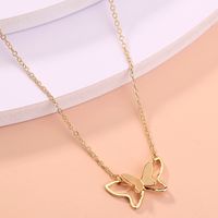 Simple Style Butterfly Alloy Plating Necklace 1 Piece main image 1