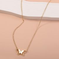Simple Style Butterfly Alloy Plating Necklace 1 Piece main image 2
