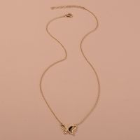 Simple Style Butterfly Alloy Plating Necklace 1 Piece main image 4
