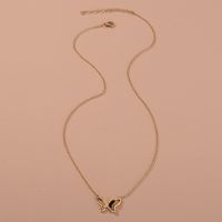 Style Simple Papillon Alliage Placage Collier 1 Pièce main image 4