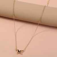 Simple Style Butterfly Alloy Plating Necklace 1 Piece main image 5