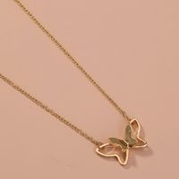 Simple Style Butterfly Alloy Plating Necklace 1 Piece sku image 1