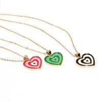 Fashion Heart Copper Necklace Plating Copper Necklaces main image 2