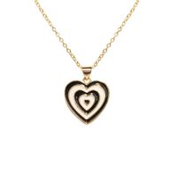 Fashion Heart Copper Necklace Plating Copper Necklaces main image 5