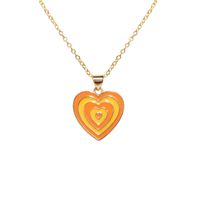 Fashion Heart Copper Necklace Plating Copper Necklaces sku image 4