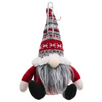 Christmas Celebration Decoration Knitted Hat Spherical Forest Elderly Pendant Creative Doll Pendant sku image 7