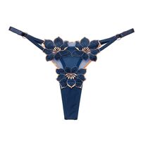 Solid Color Low Waist Thong Panties Sexy Lingerie sku image 1